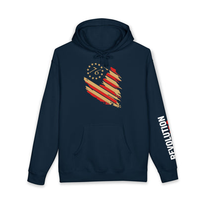 Patriotic 1776 Stars and Stripes Pullover - American Independence Hoodie