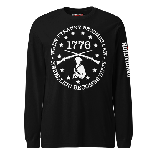 1776 Rebellion Long Sleeve T-Shirt - Minuteman & "Rebellion Becomes Duty" Tee