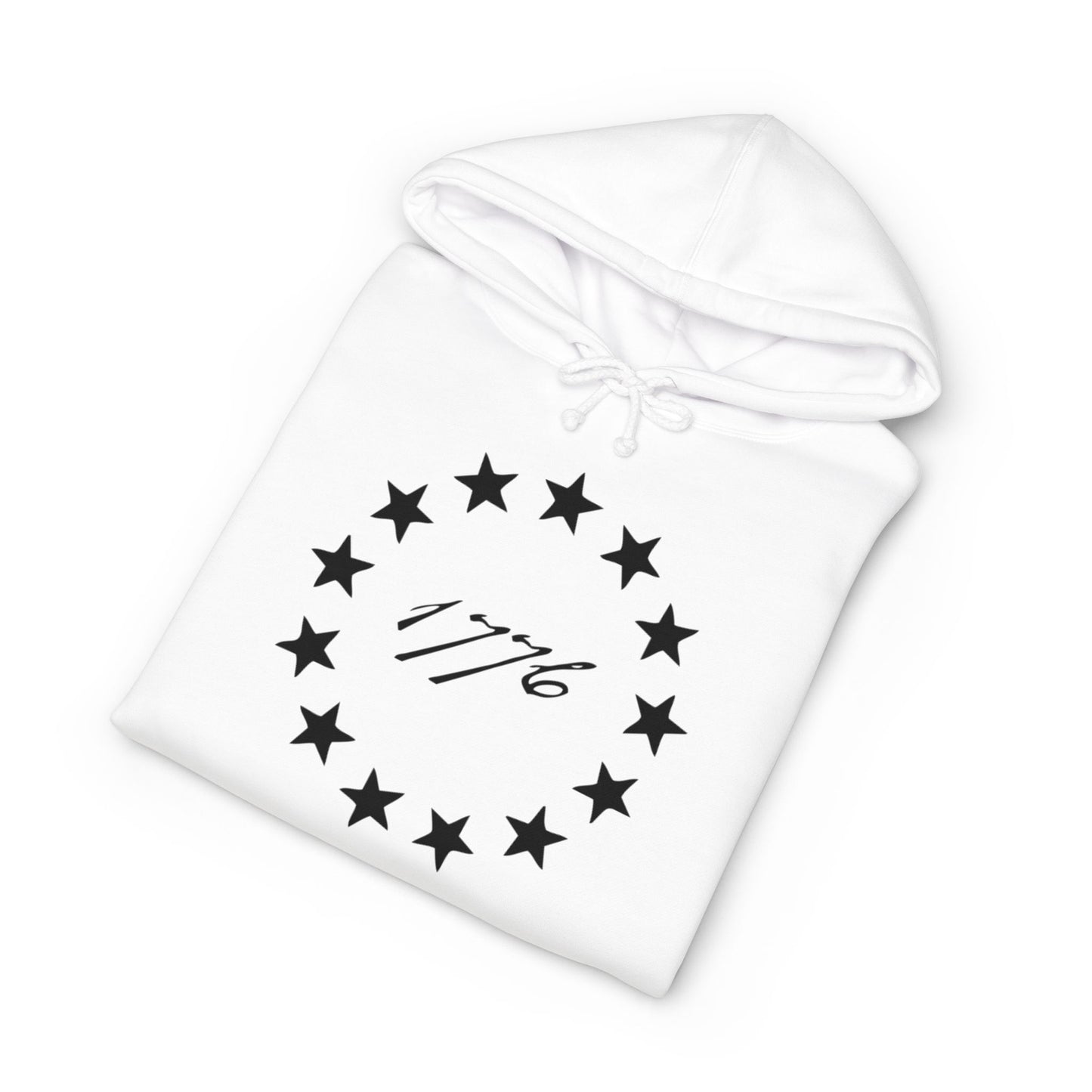 1776 Thirteen Stars Pullover Hoodie - American Revolution Heritage Sweatshirt