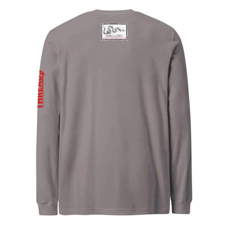 2A Defender Long Sleeve T-Shirt - Second Amendment Flag Rifle Graphic Tee