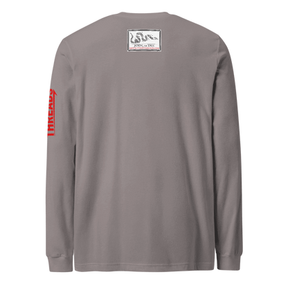 2A Defender Long Sleeve T-Shirt - Second Amendment Flag Rifle Graphic Tee