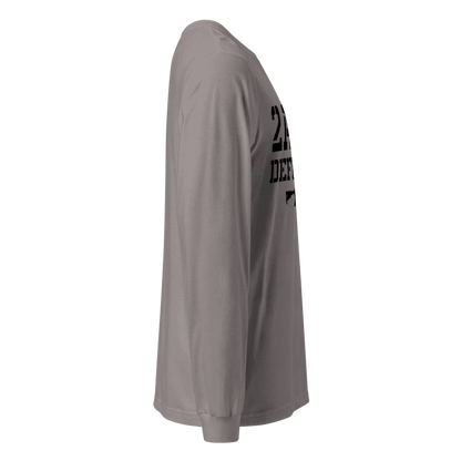 2A Defender Long Sleeve T-Shirt - Second Amendment Flag Rifle Graphic Tee