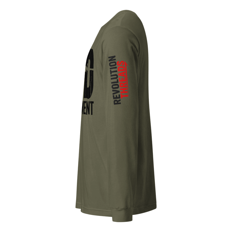 2nd Amendment Long Sleeve T-Shirt - Distressed 2A Rifle Graphic Tee