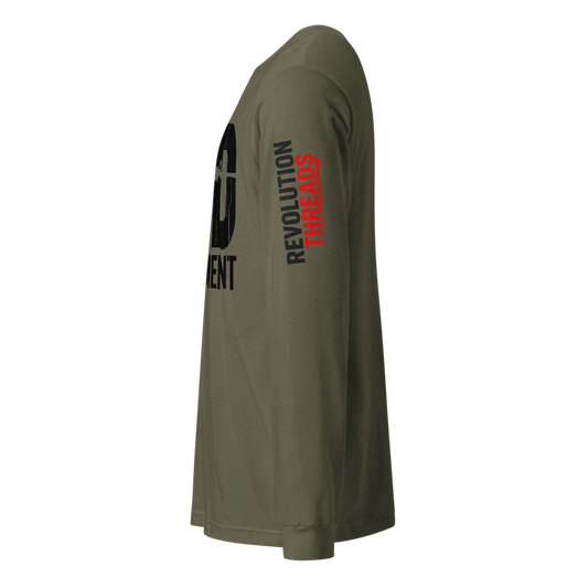 2nd Amendment Long Sleeve T-Shirt - Distressed 2A Rifle Graphic Tee