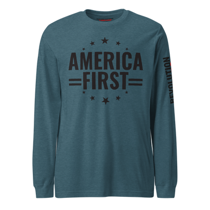 America First Constitutional Long Sleeve - Defend Liberty Apparel