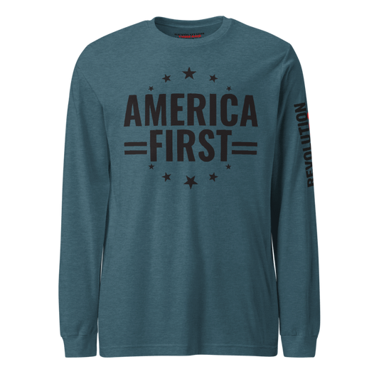 America First Constitutional Long Sleeve - Defend Liberty Apparel