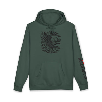 American Freedom Pullover Hoodie - Patriotic Eagle, Liberty Bell Sweatshirt