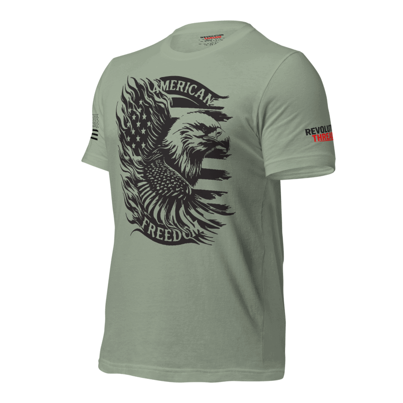 American Freedom T-Shirt - Patriotic Eagle, Flag, and Liberty Graphic Tee