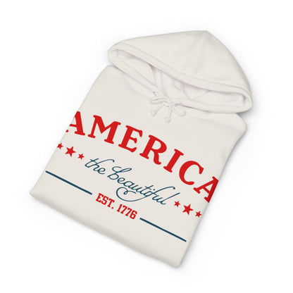 America The Beautiful Pullover Hoodie - Patriotic Sweatshirt