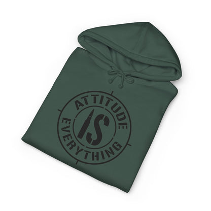 Attitude is Everything" Pullover Hoodie - Motivational & Patriotic Sweatshirt
