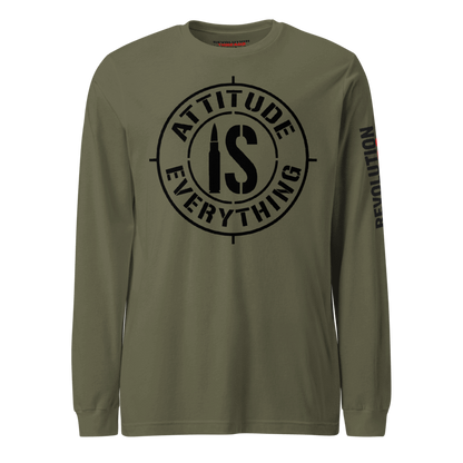 Attitude is Everything Long Sleeve T-Shirt - Patriotic Graphic Tee