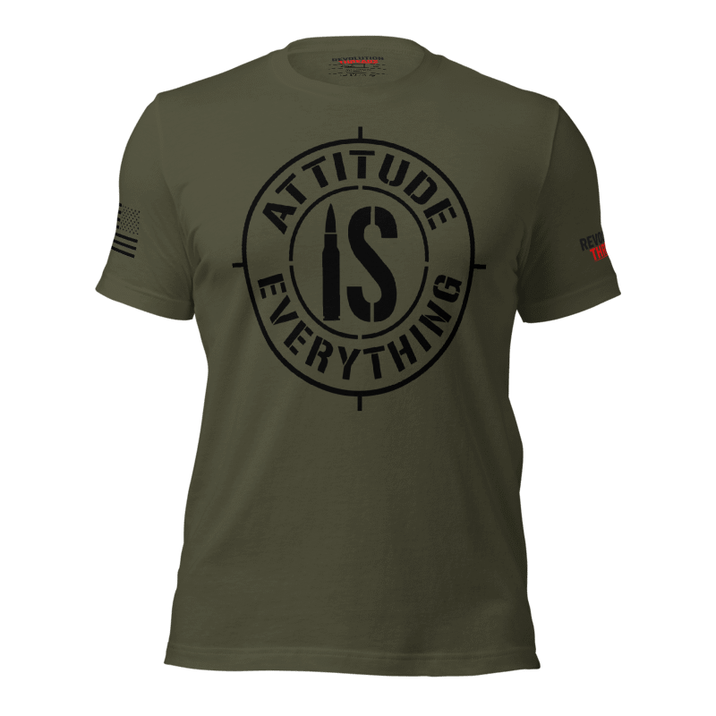 Attitude is Everything" Motivational T-Shirt - Patriotic Graphic Tee