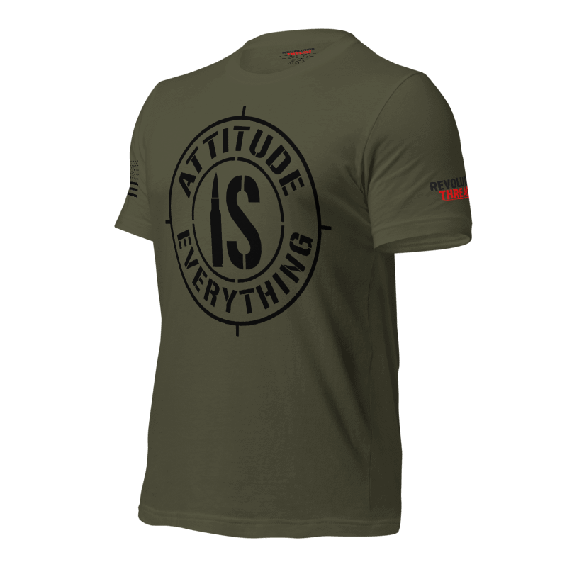 Attitude is Everything" Motivational T-Shirt - Patriotic Graphic Tee
