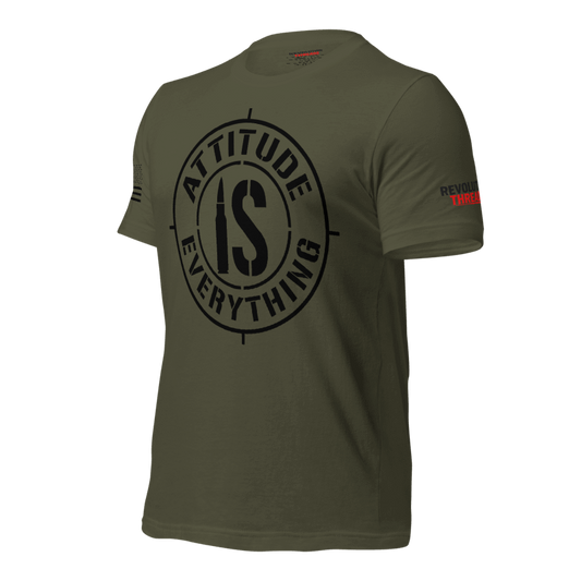 Attitude is Everything" Motivational T-Shirt - Patriotic Graphic Tee