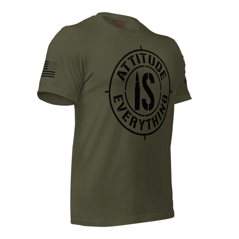 Attitude is Everything" Motivational T-Shirt - Patriotic Graphic Tee