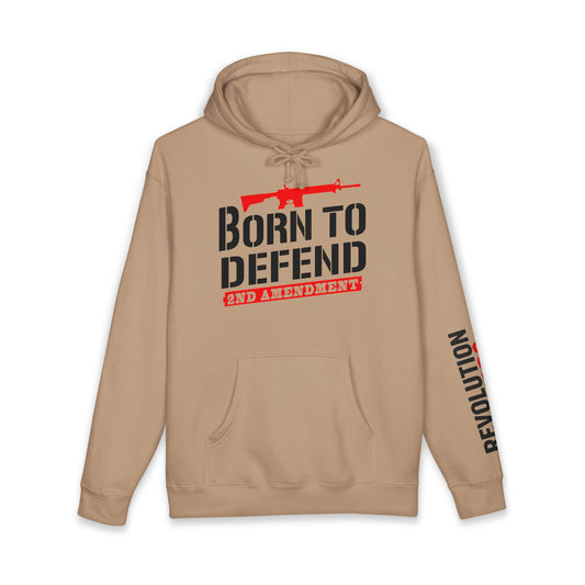 Born To Defend Pullover Hoodie - Second Amendment AR-15 Graphic Sweatshirt
