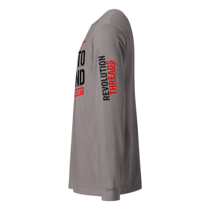 Born To Defend Long Sleeve T-Shirt - Second Amendment AR-15 Graphic Tee