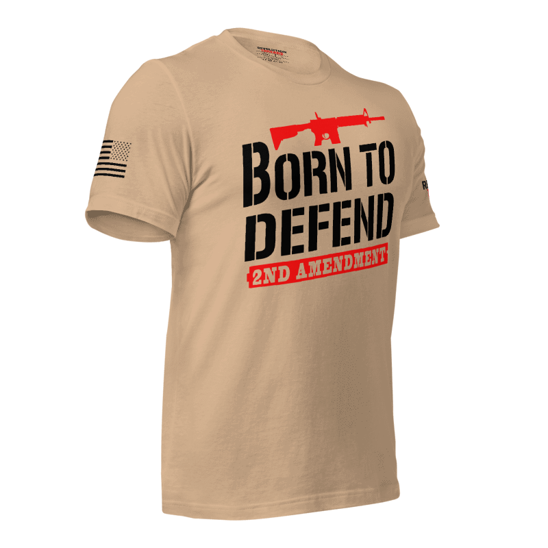 Born To Defend T-Shirt - Second Amendment AR-15 Graphic Tee