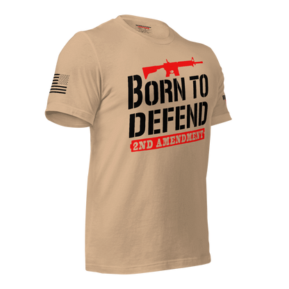 Born To Defend T-Shirt - Second Amendment AR-15 Graphic Tee