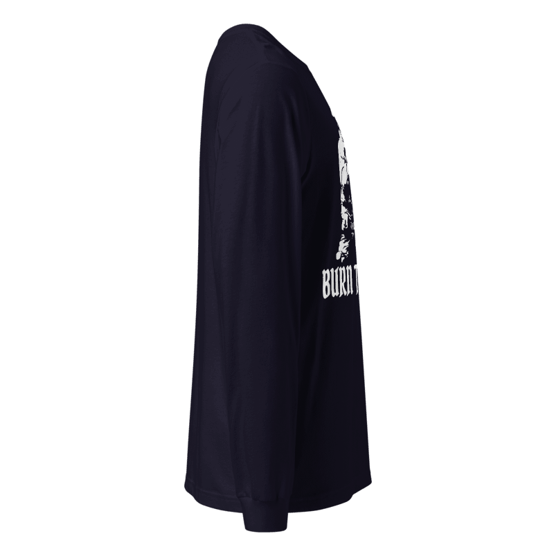 Burn The Ships Long Sleeve T-Shirt - No Retreat Tactical Operator Graphic