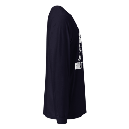 Burn The Ships Long Sleeve T-Shirt - No Retreat Tactical Operator Graphic