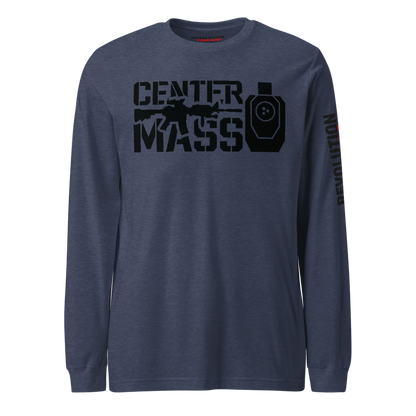 Center Mass Long Sleeve T-Shirt - Tactical Rifle & Shooting Target Graphic