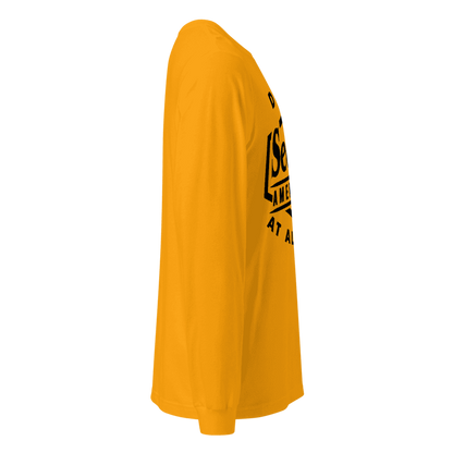 Defend The Second Long Sleeve T-Shirt - "Defend 2nd Amendment At All Cost" Graphic