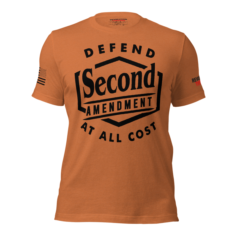 Defend The Second T-Shirt - "Defend 2nd Amendment at All Cost" Graphic Tee