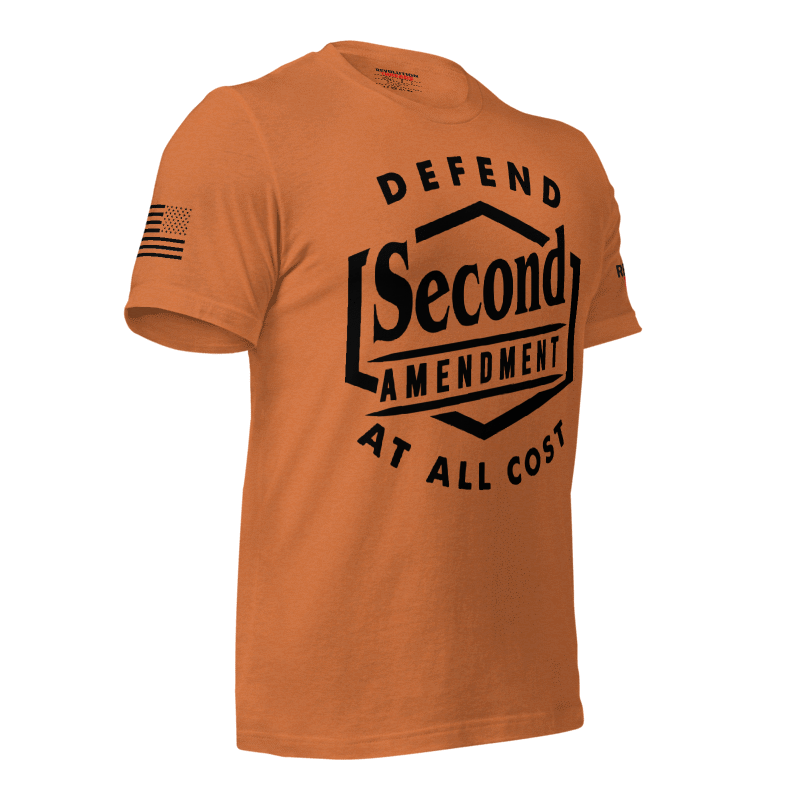 Defend The Second T-Shirt - "Defend 2nd Amendment at All Cost" Graphic Tee
