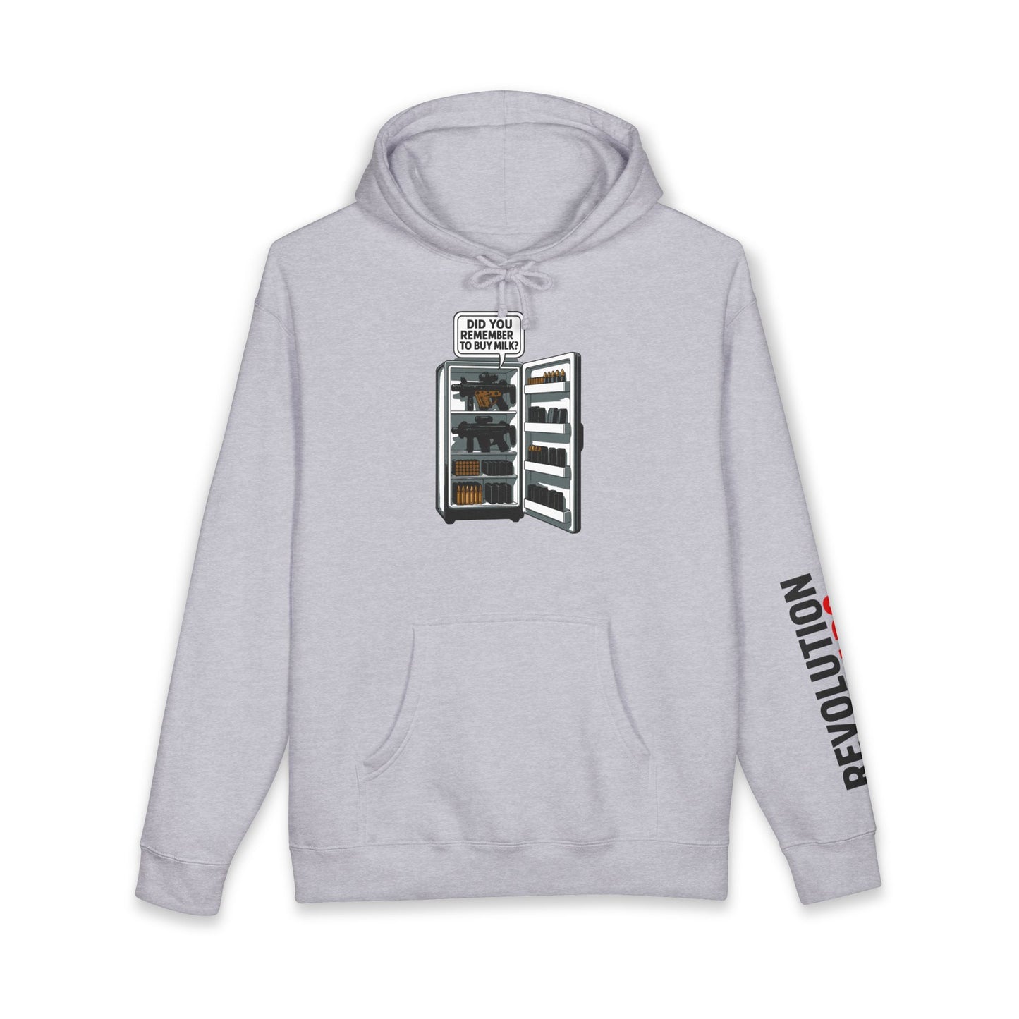 Don't Forget The Milk" Pullover Hoodie - Funny Gun Safe Graphic Sweatshirt