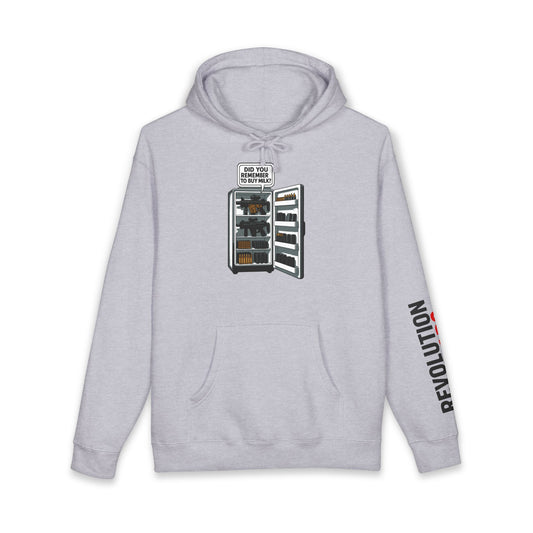 Don't Forget The Milk" Pullover Hoodie - Funny Gun Safe Graphic Sweatshirt