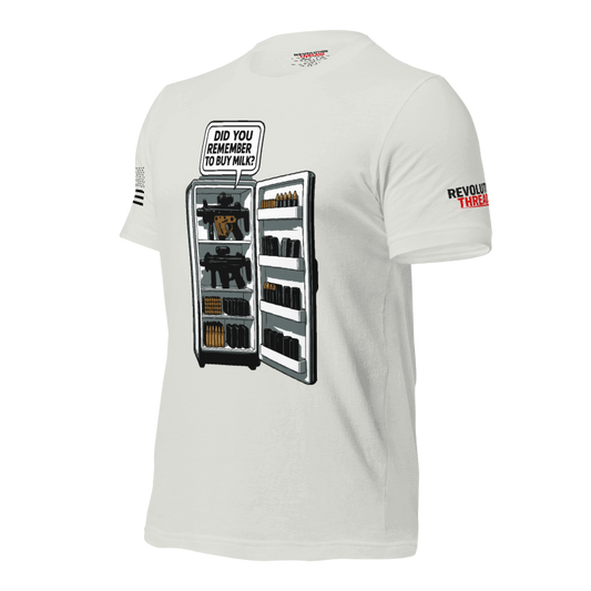Don't Forget The Milk T-Shirt - Funny Gun Safe Ammo Graphic Tee