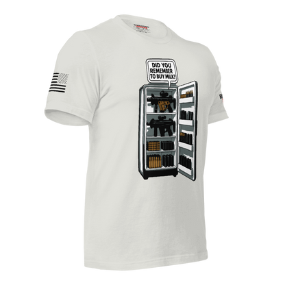 Don't Forget The Milk T-Shirt - Funny Gun Safe Ammo Graphic Tee
