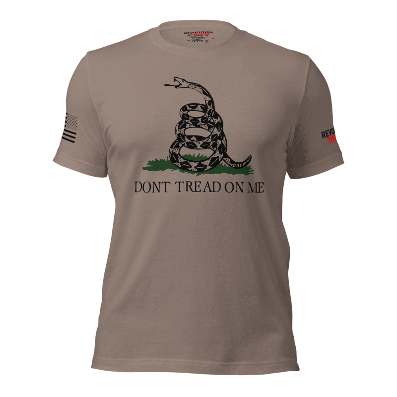 Don't Tread On Me T-Shirt - Gadsden Flag Rattlesnake Graphic Tee