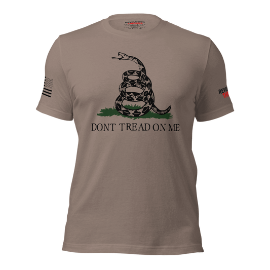 Don't Tread On Me T-Shirt - Gadsden Flag Rattlesnake Graphic Tee