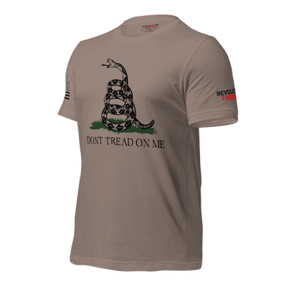 Don't Tread On Me T-Shirt - Gadsden Flag Rattlesnake Graphic Tee